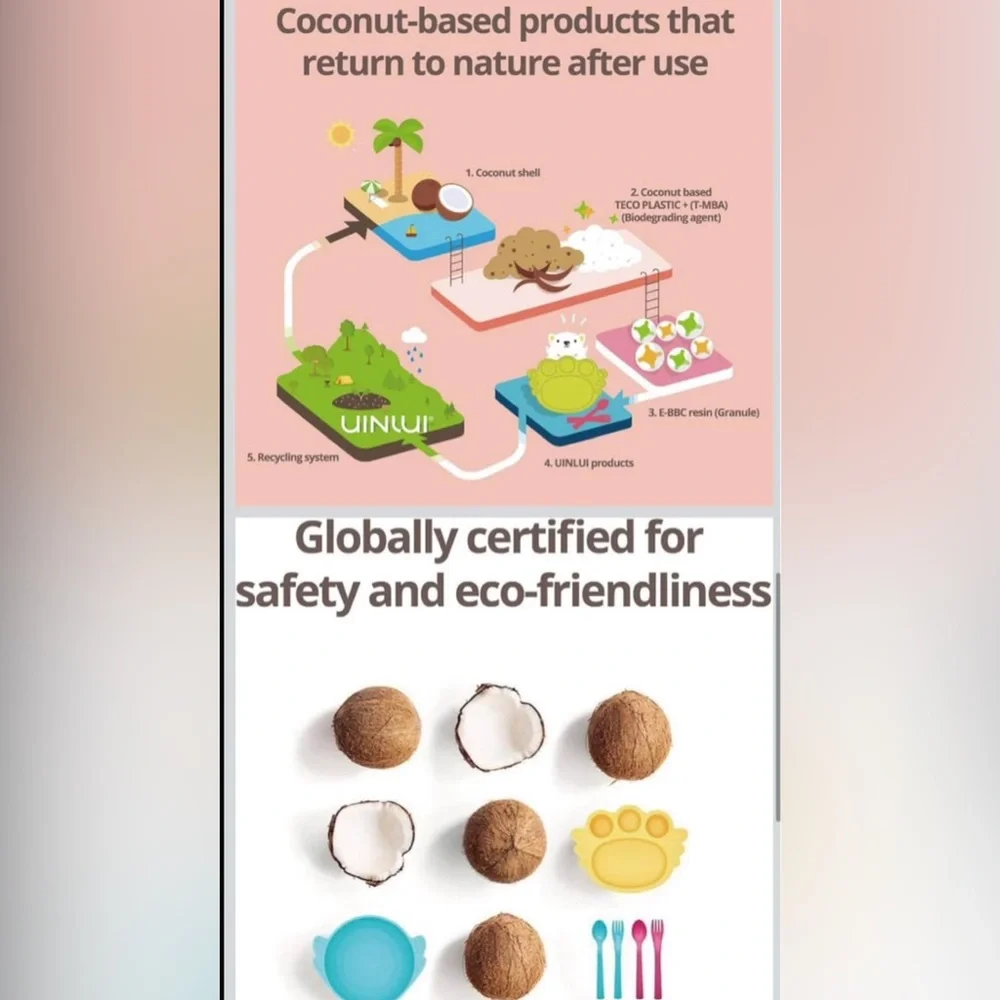 Coconut pet friendly ceramic food/water bowls